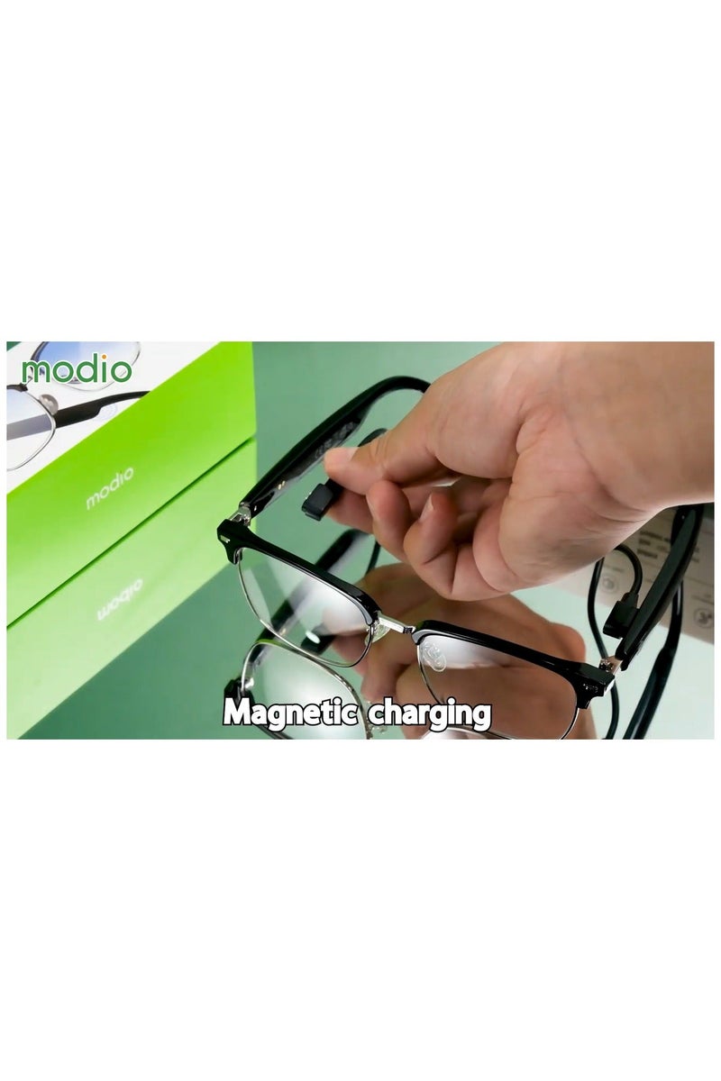 modio نظارات موديو MG04 الذكية للصوت مع صوت سوبر باس، تشغيل باللمس، تصميم صوت مفتوح، بطارية طويلة الأمد، استخدام متعدد الأغراض للمكالمات، الموسيقى والارتداء اليومي - Image 5